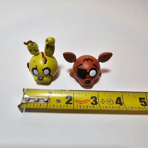 2016 Funko Five Nights At Freddy’s Springtrap Foxy Head Mymoji Head Figurines - Picture 8 of 8
